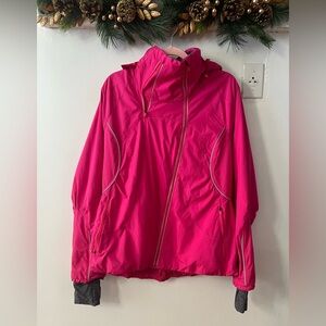 Lululemon Run inspired jacket in hot pink.